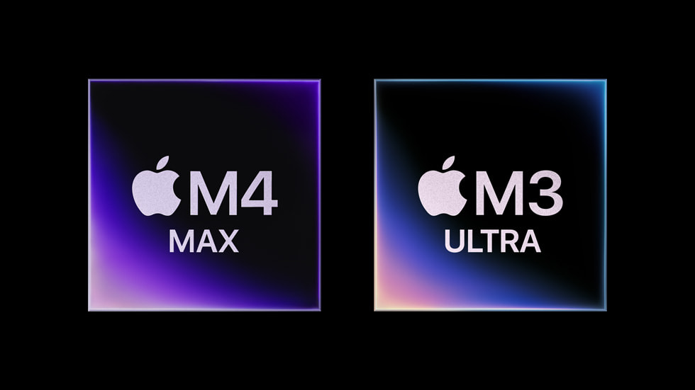 Mac Studio M4 Max and M3 Ultra chip comparison