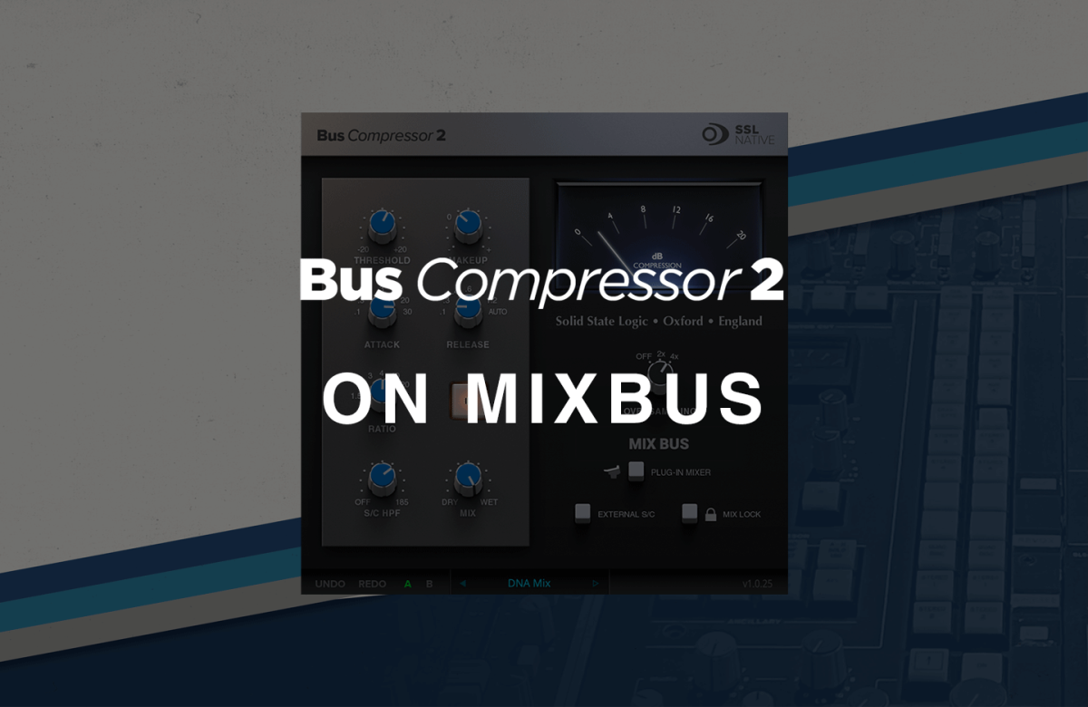 SSL 버스 컴프레서 2 믹스 버스 세션 적용