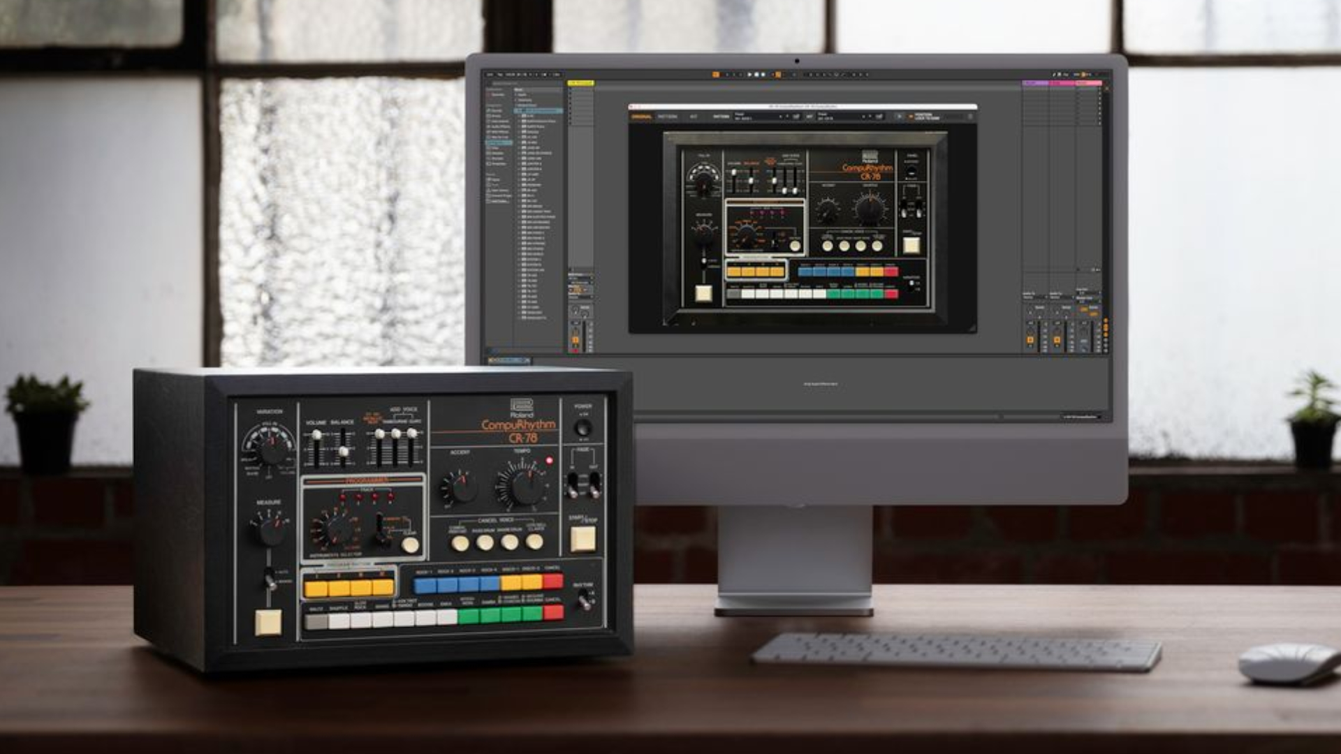 Roland CR-78 Software Rhythm Composer plugin GUI