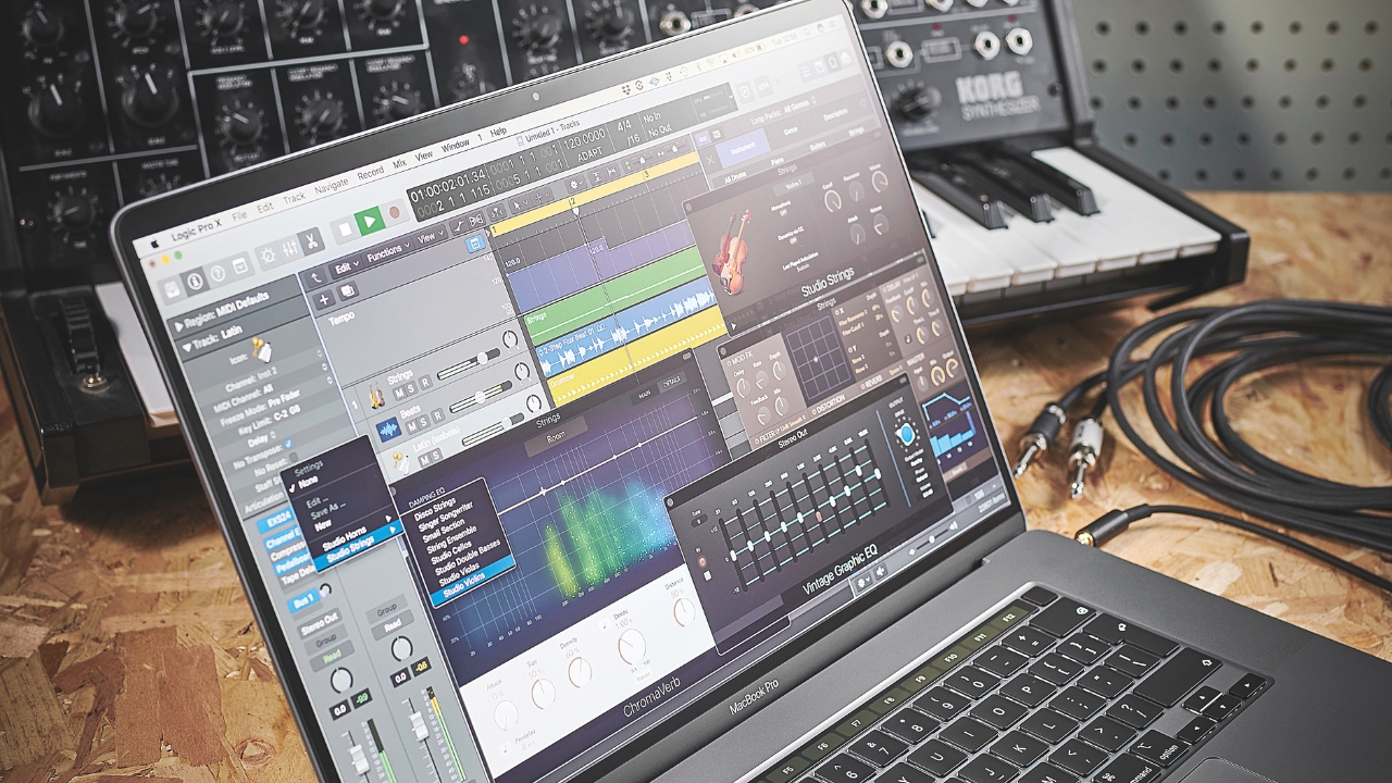 Logic Pro DAW 인터페이스 2025