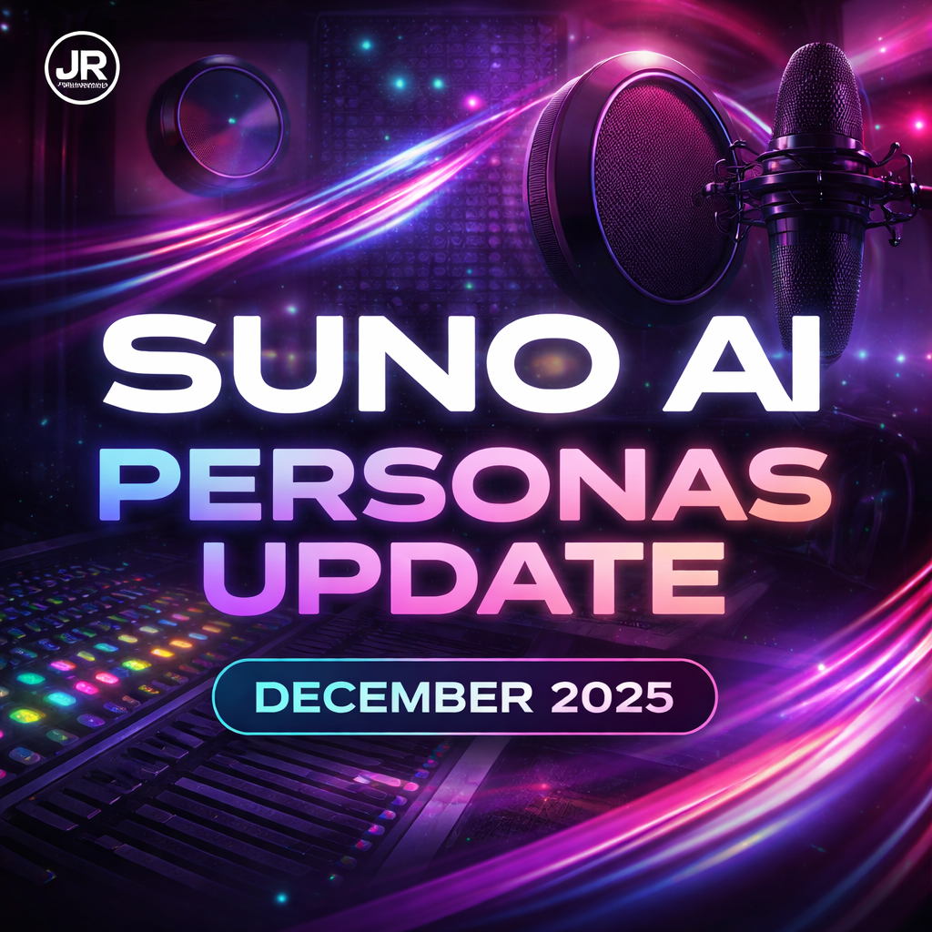 Suno AI Personas interface December 2025 update