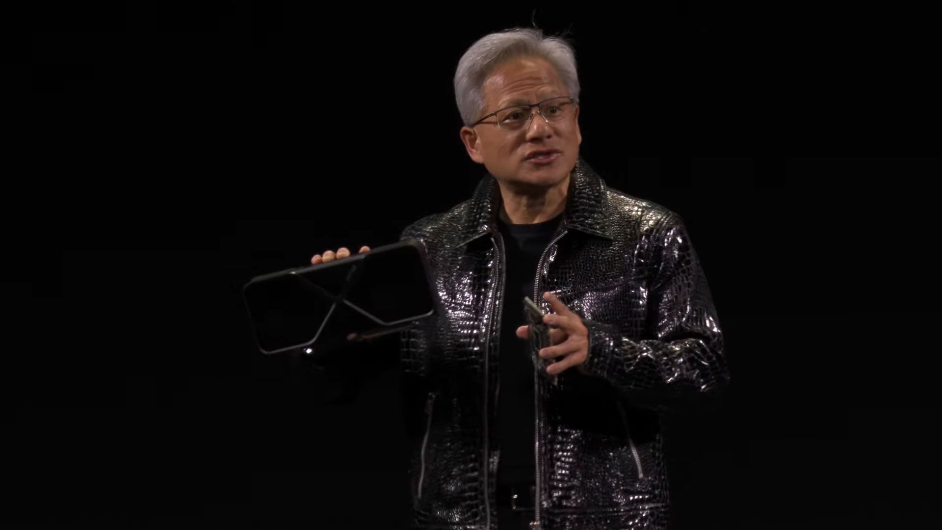 Jensen Huang CES 2025 keynote announcing RTX 5070 RTX 5060 GPUs
