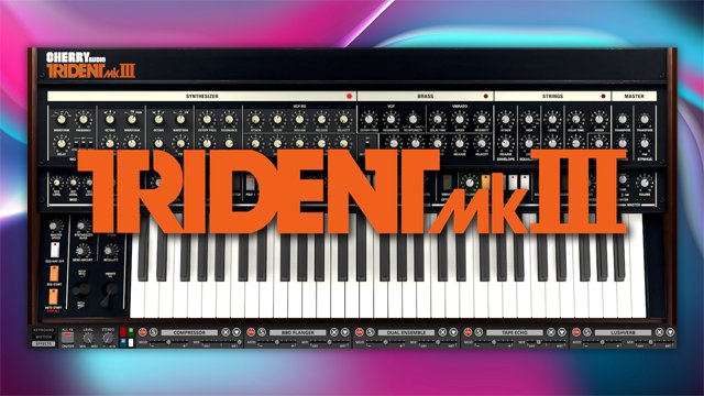 Cherry Audio Trident Mk III vintage synth plugin interface