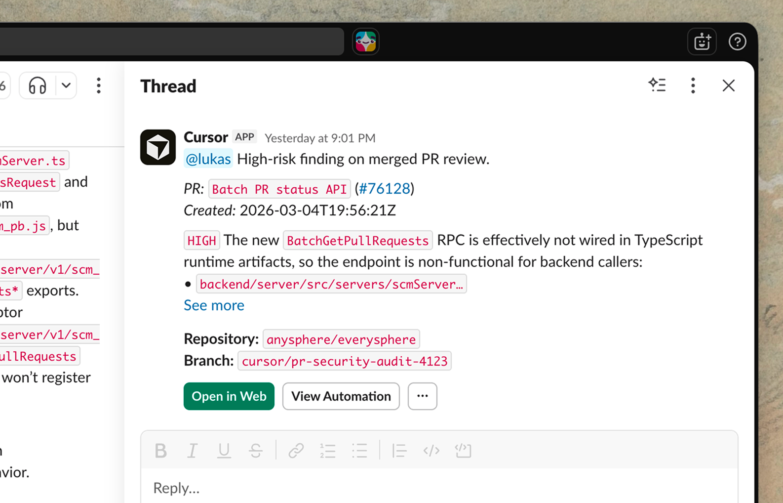 Cursor Automations 클라우드 에이전트 워크플로우 다이어그램