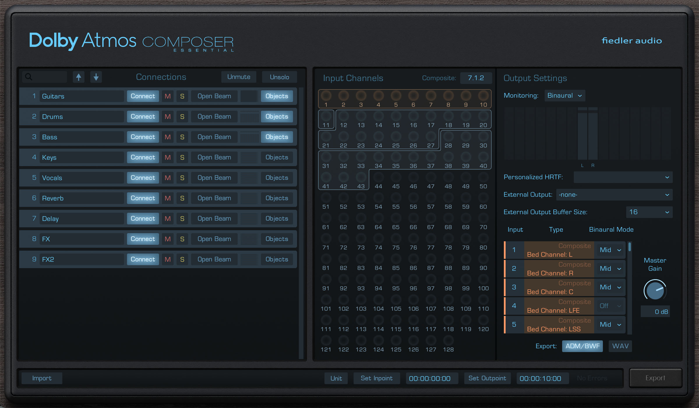 Dolby Atmos 믹싱 DAW 워크플로우