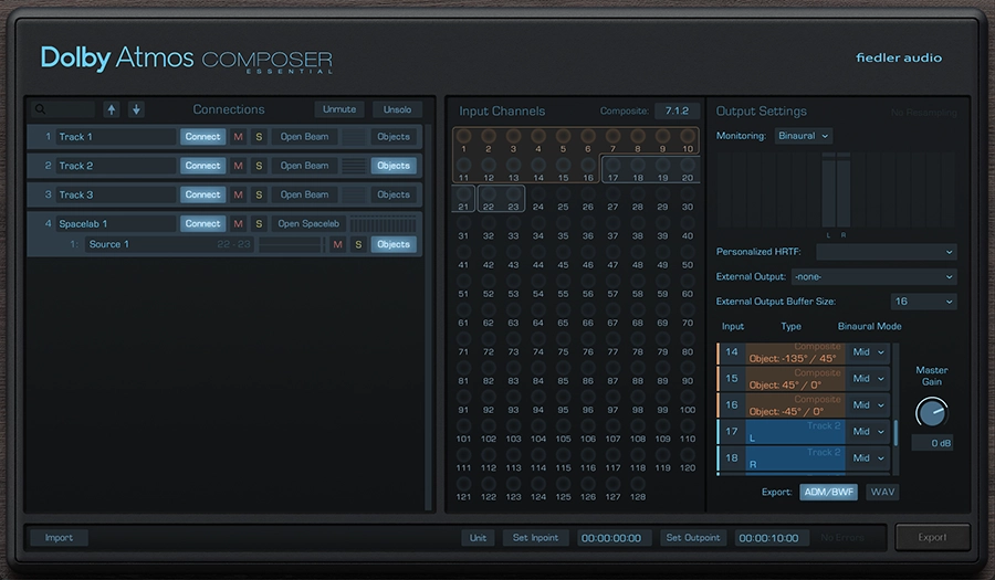 Dolby Atmos 믹싱 도구 비교