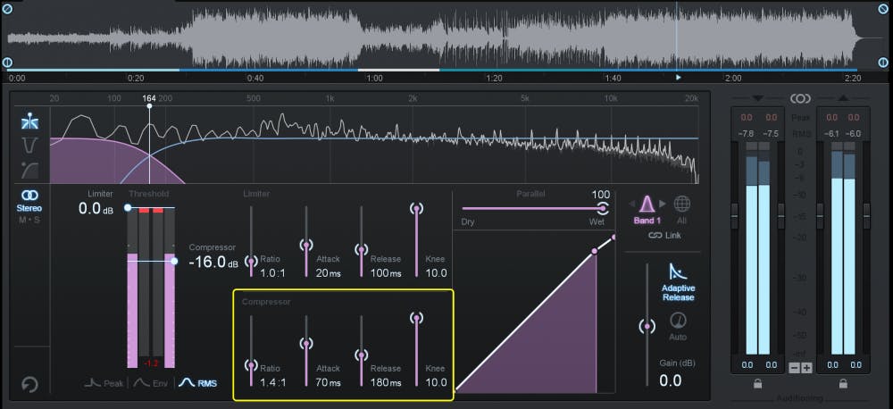 iZotope Ozone 멀티밴드 다이나믹스 마스터링 모듈