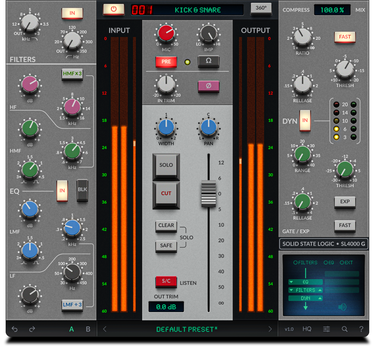 SSL Native Channel Strip 2 4K G plugin console emulation comparison