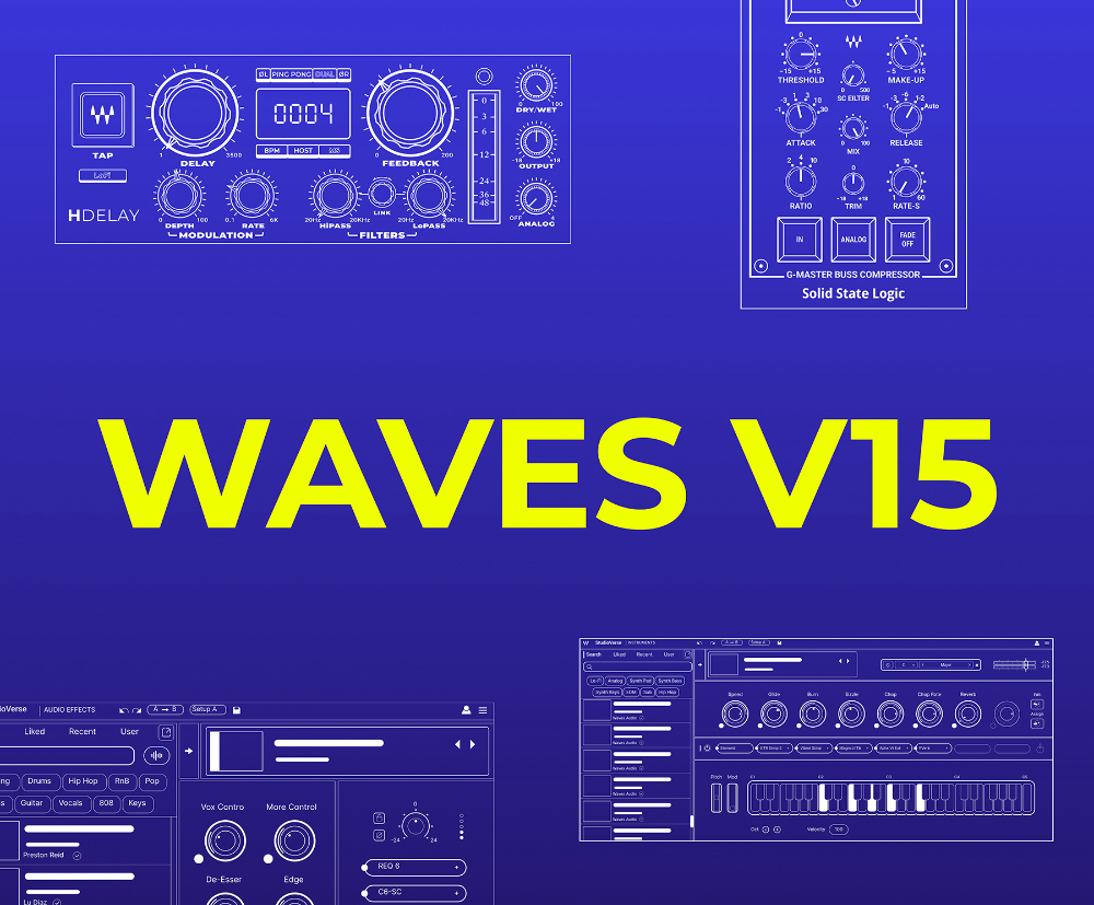 Waves V15 plugin suite official promotional image