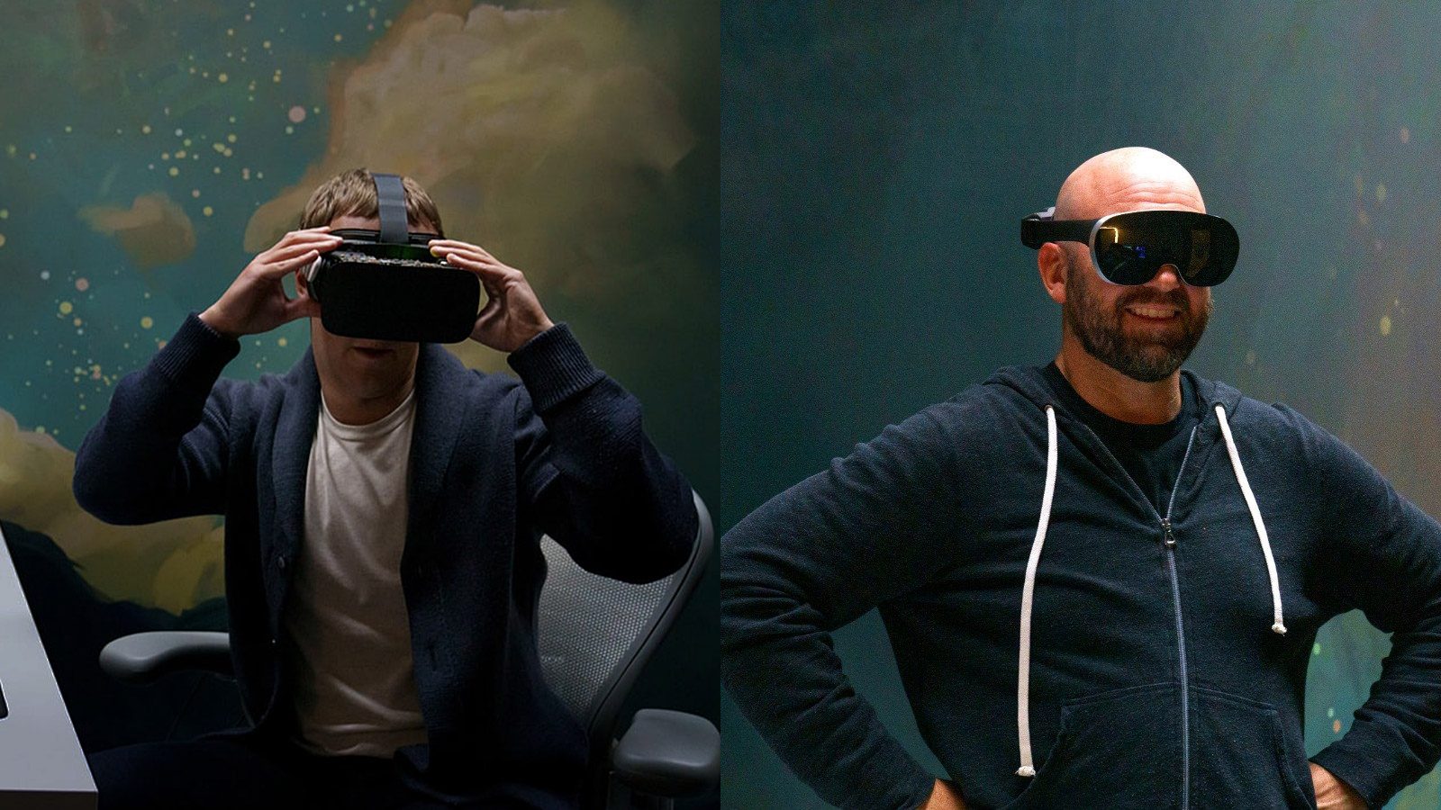 Meta XR headset prototype showcased by Andrew Bosworth and Mark Zuckerberg