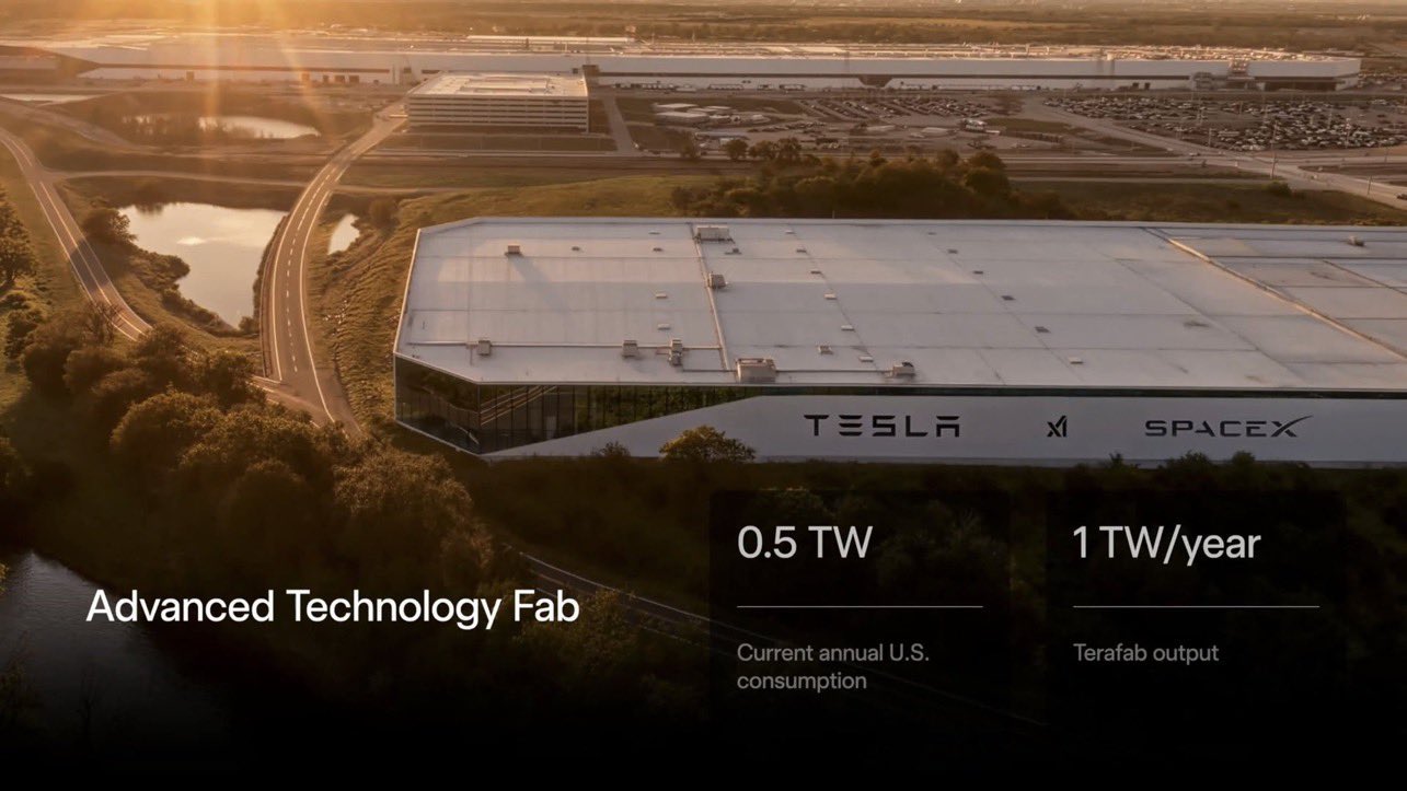 Terafab chip factory semiconductor wafer production
