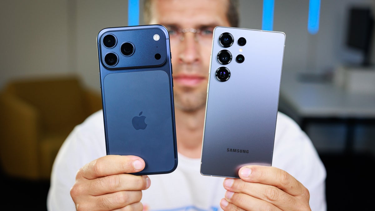 iPhone 17 Pro Max vs Galaxy S25 Ultra side by side comparison