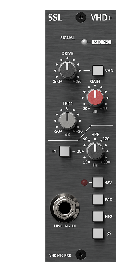 SSL 500시리즈 모듈 VHD+ 프리앰프 런치박스 랙