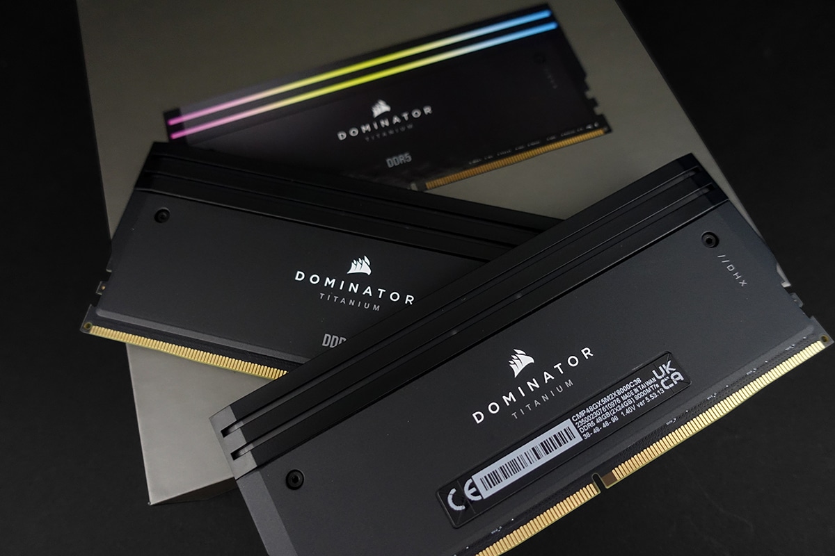 Corsair Dominator Titanium DDR5-8000 overclocking benchmark test