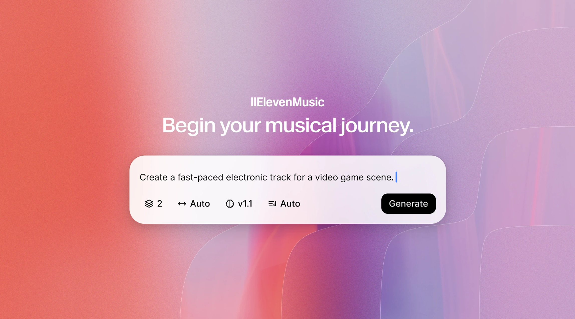 ElevenLabs Eleven Music text-to-music AI generator interface