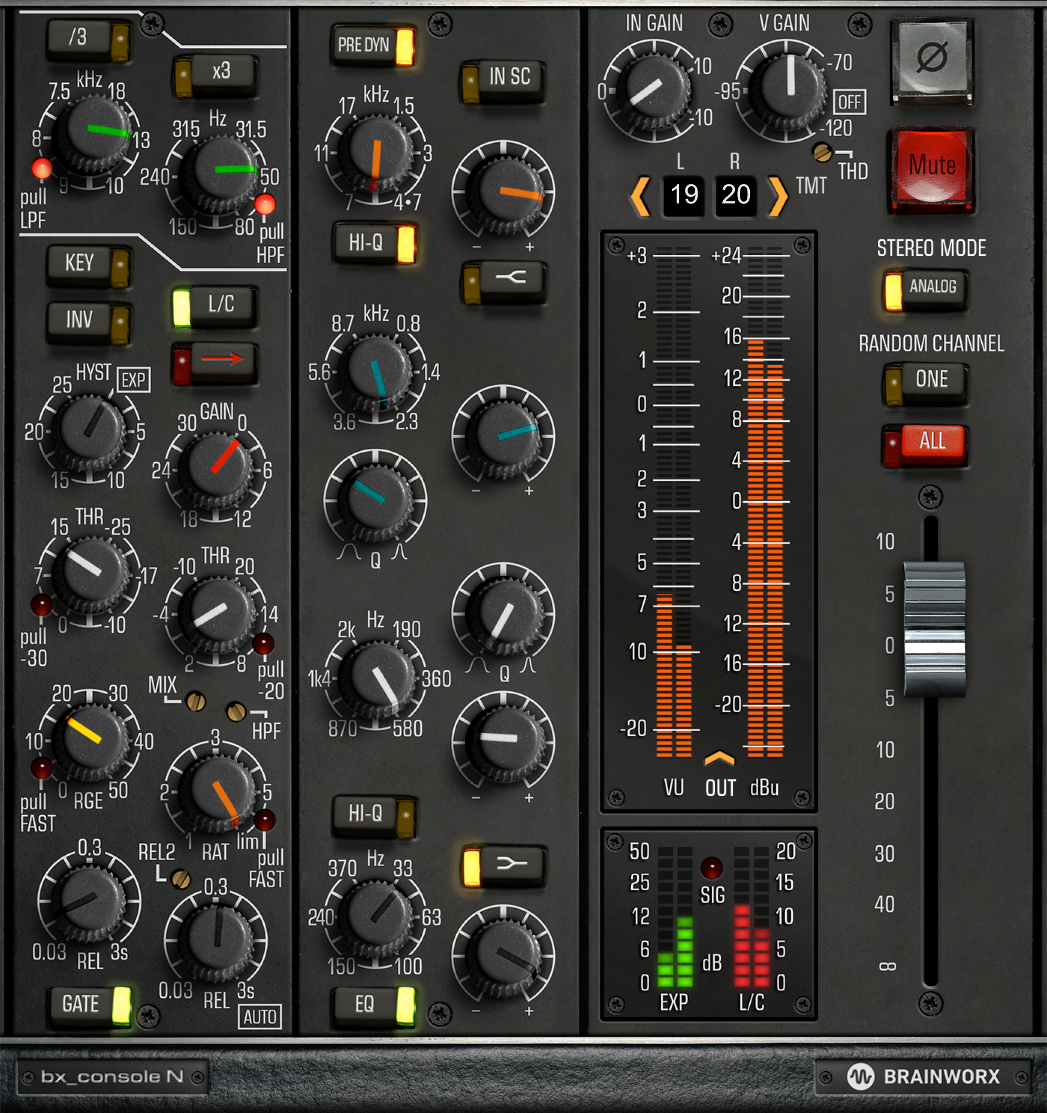 Brainworx bx_console N plugin interface showing Plugin Alliance August deals