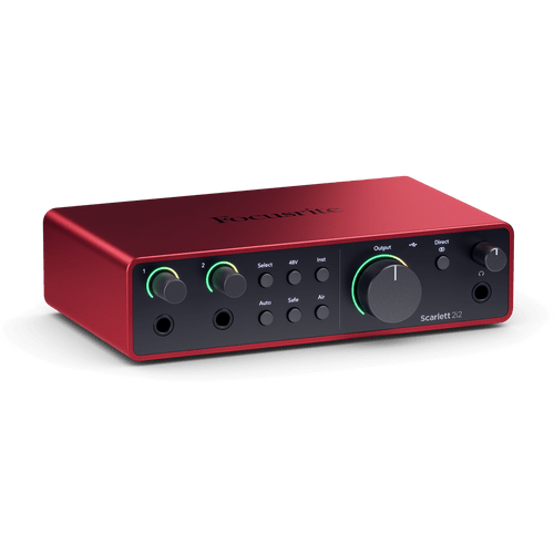 Focusrite Scarlett 2i2 4th Gen USB-C audio interface for podcasters