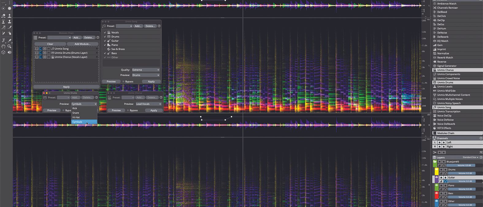 Steinberg SpectraLayers Pro 11 AI spectral editing interface competing with Melodyne 6