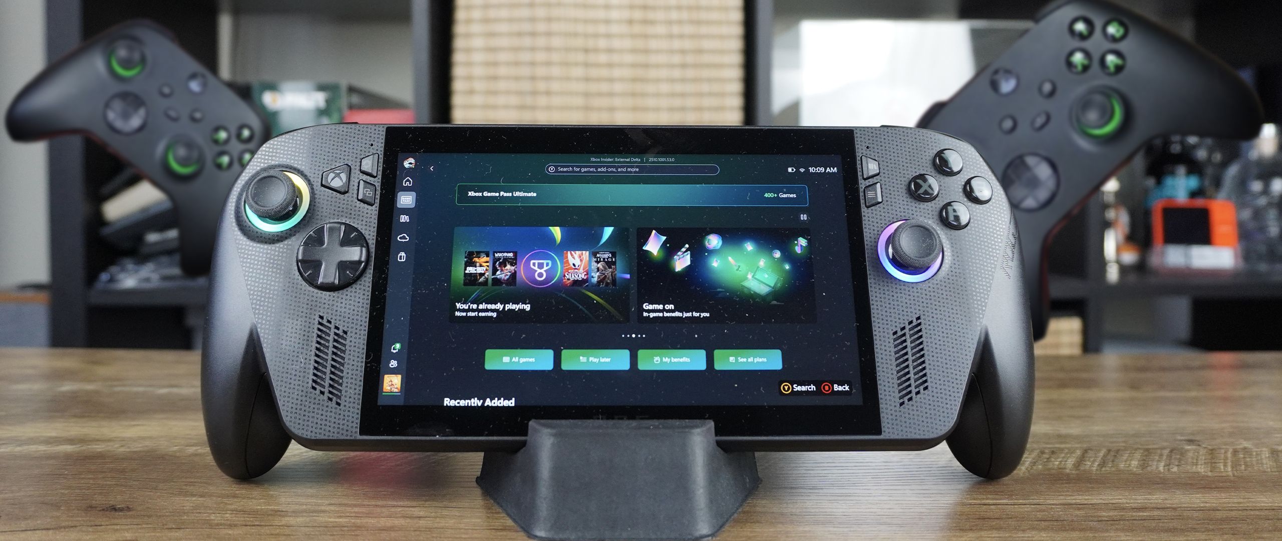 ASUS ROG Ally 2 review - ROG Xbox Ally X handheld gaming device held in hands
