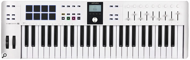 Arturia KeyLab Essential mk3 controls and LCD screen