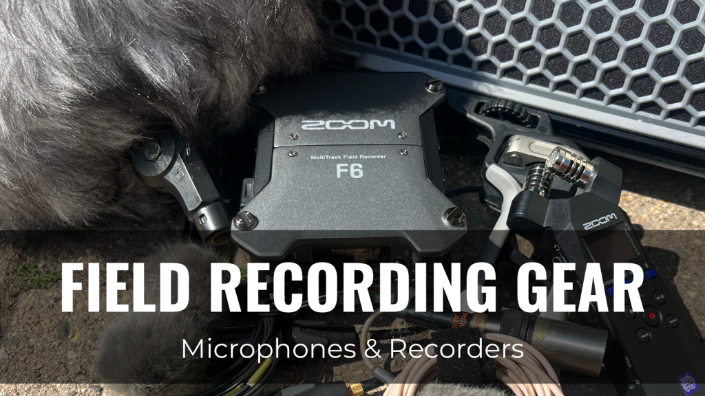Mobile recording rig field recording equipment setup