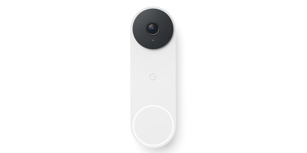 Google Nest Doorbell 2025 wired 3rd gen in Snow color with LED ring