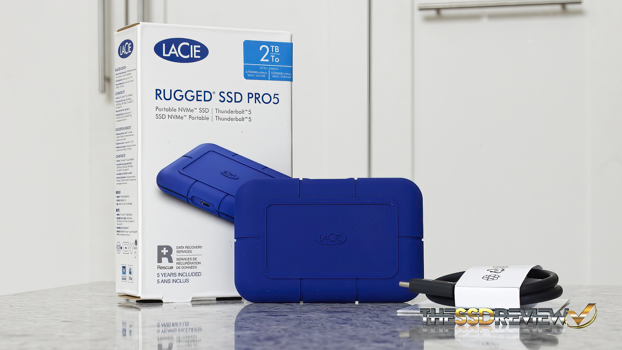 LaCie Rugged SSD Pro 5 썬더볼트 5 외장 드라이브