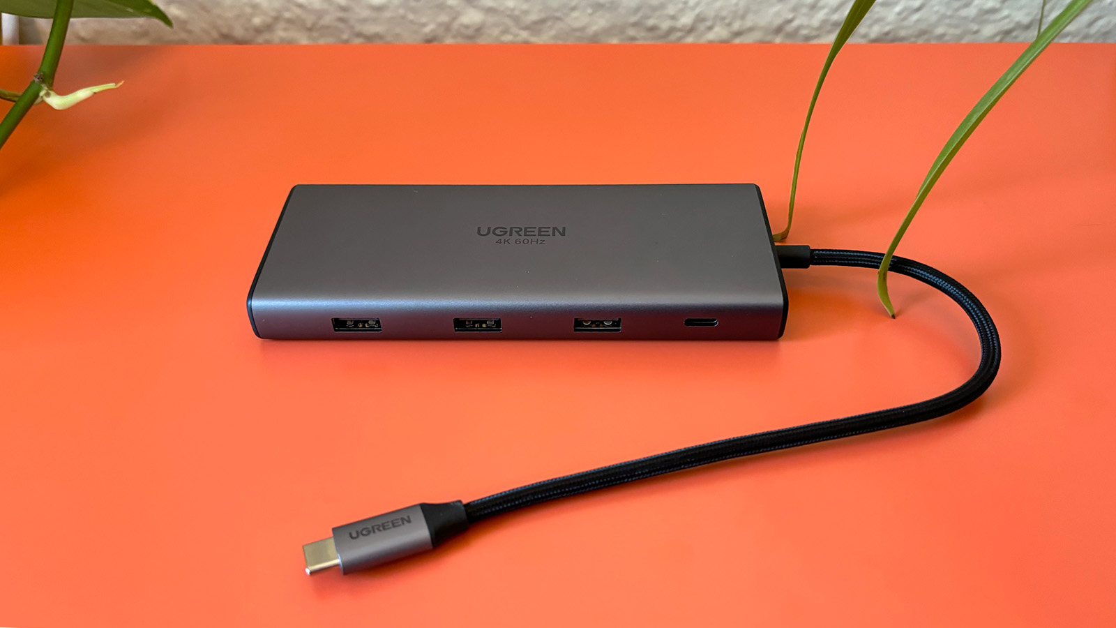 USB-C hub connected to laptop showing best USB-C hubs 2025 ports