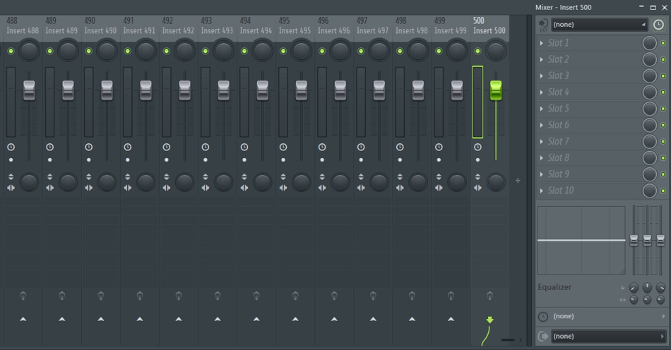 FL Studio 2025 확장된 믹서 - 최대 500개 채널 트랙 지원