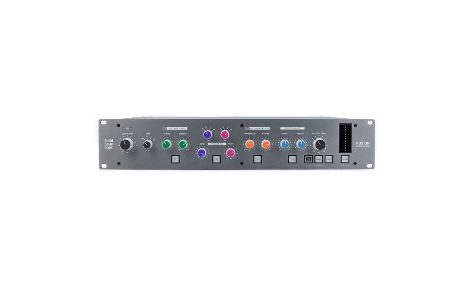 SSL Fusion analog mastering processor front panel