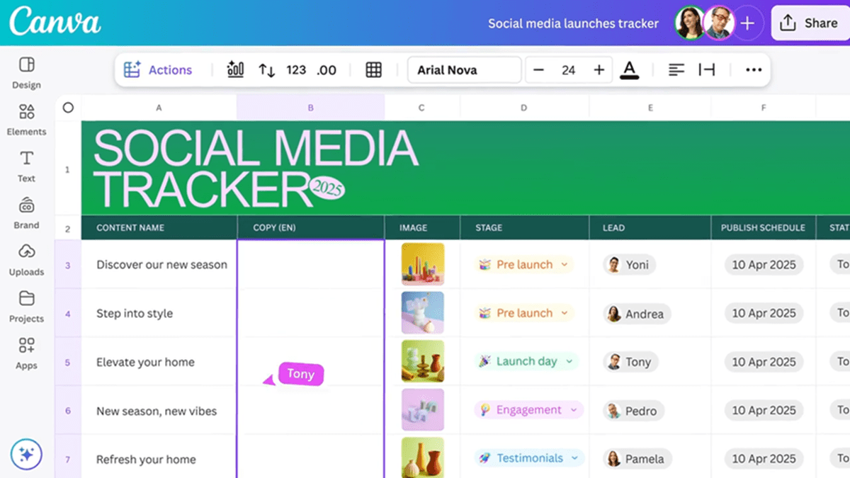 매직 스튜디오 AI 도구 및 Magic Charts 데이터 시각화