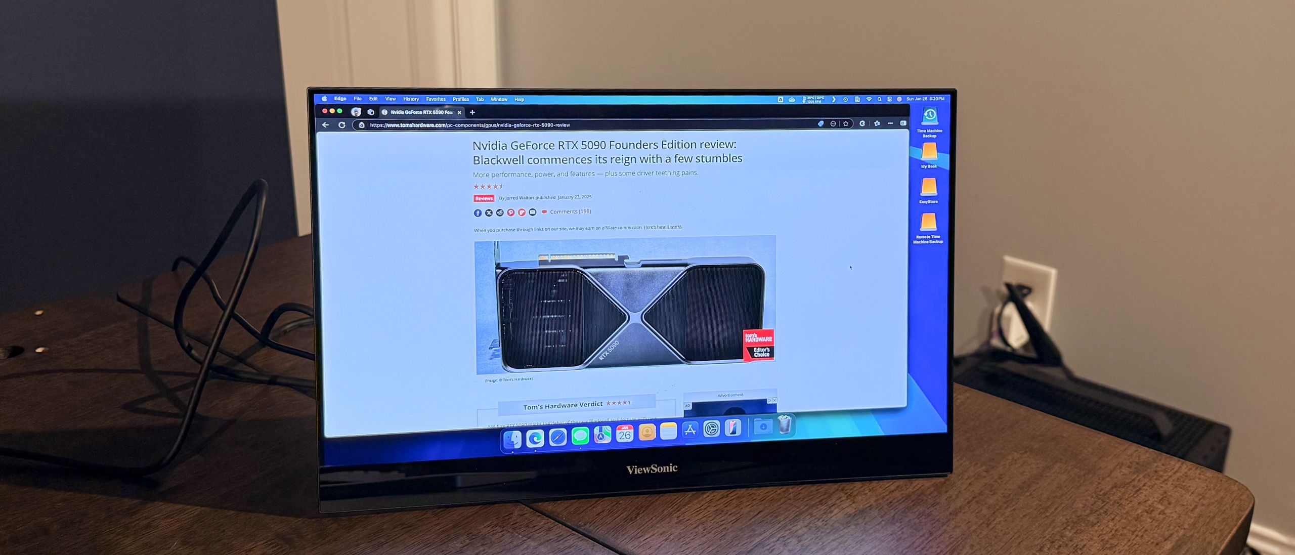 ViewSonic VX1655-4K-OLED best portable monitors 2025
