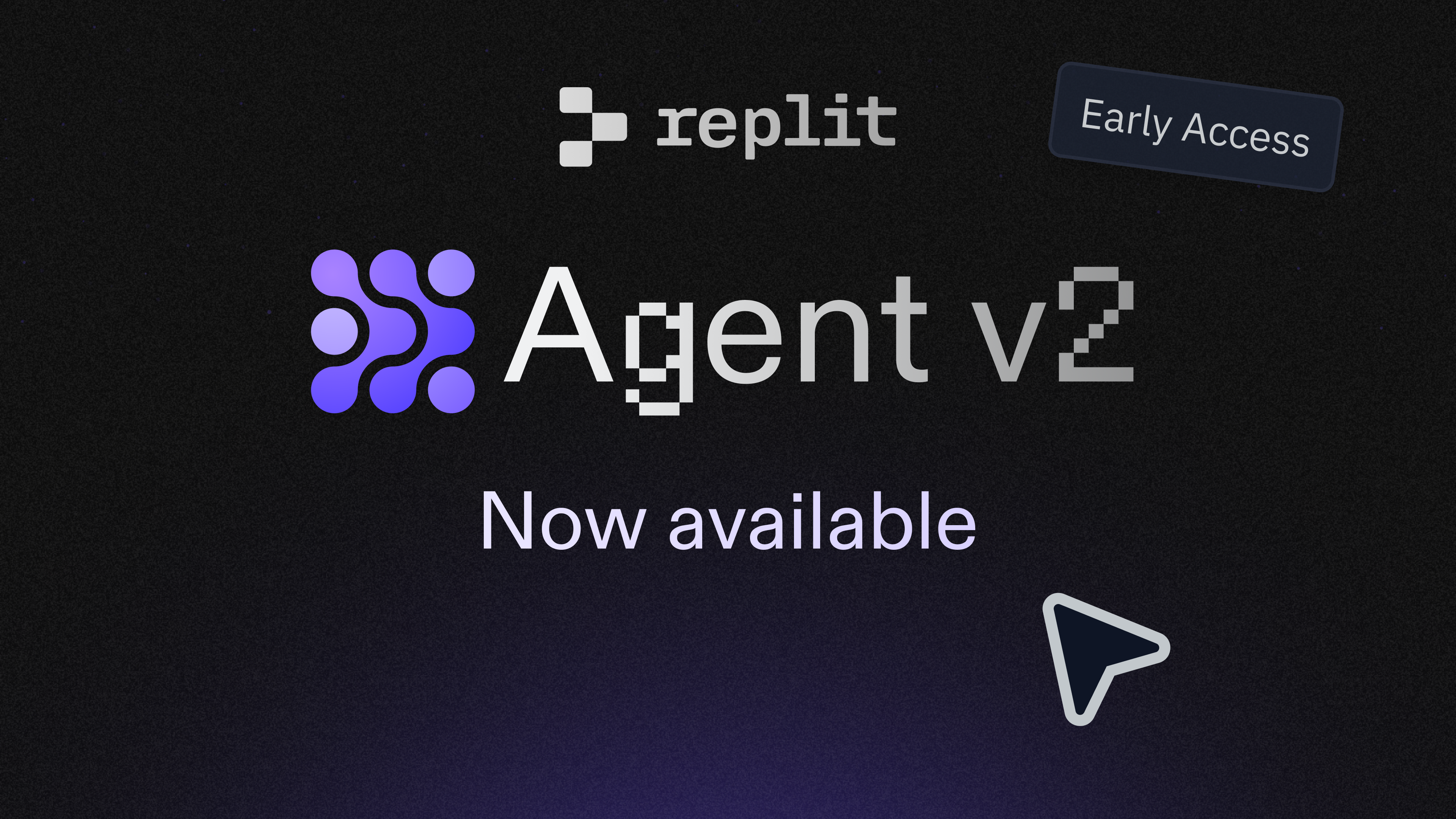 Replit Agent v2 launch announcement hero banner