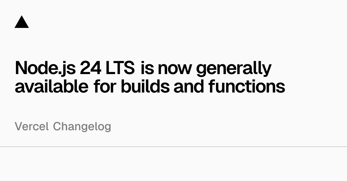 Node.js 24 LTS: 5 Features That Actually Change How You Write ...