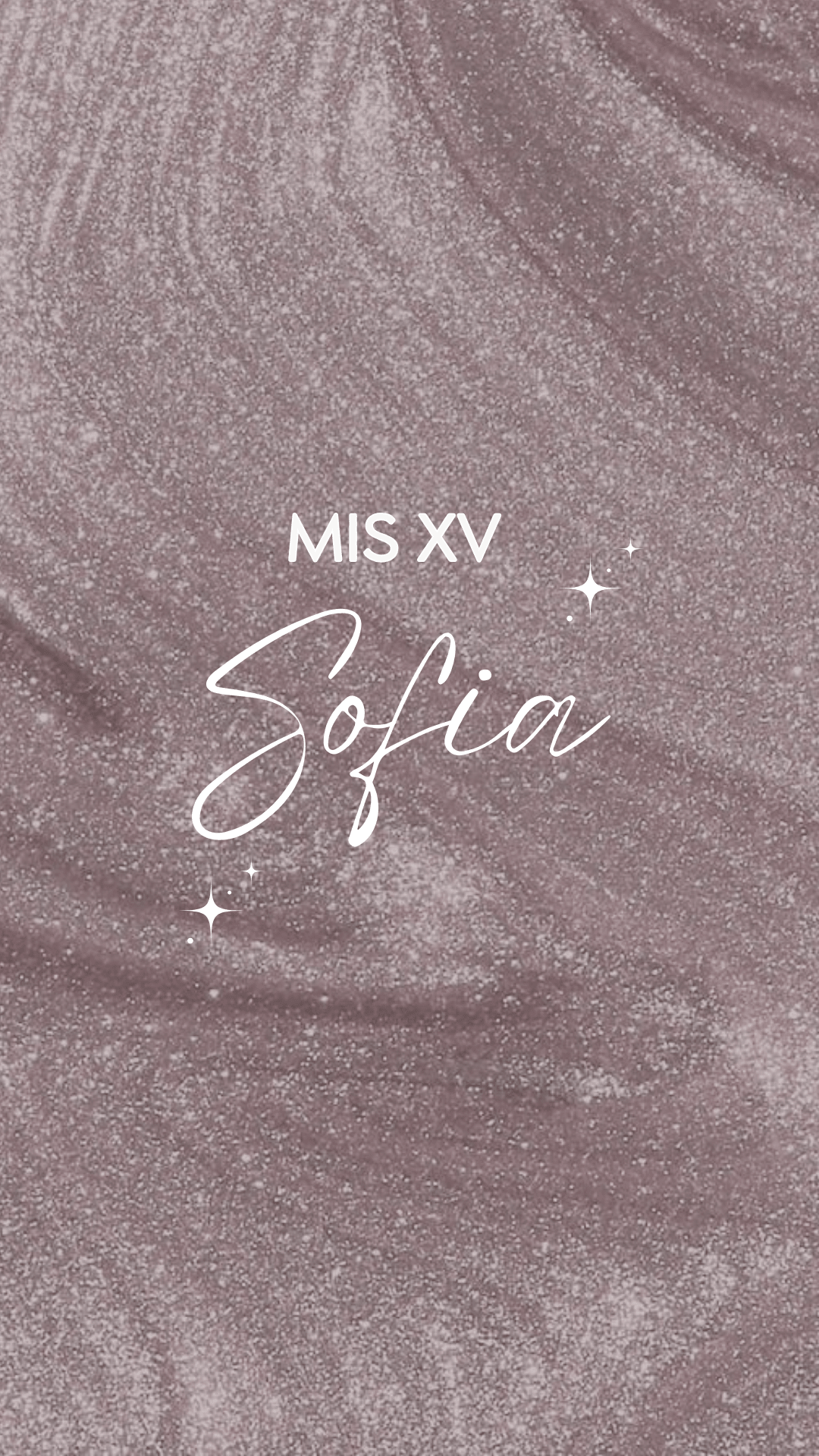 XV Pink Glitter