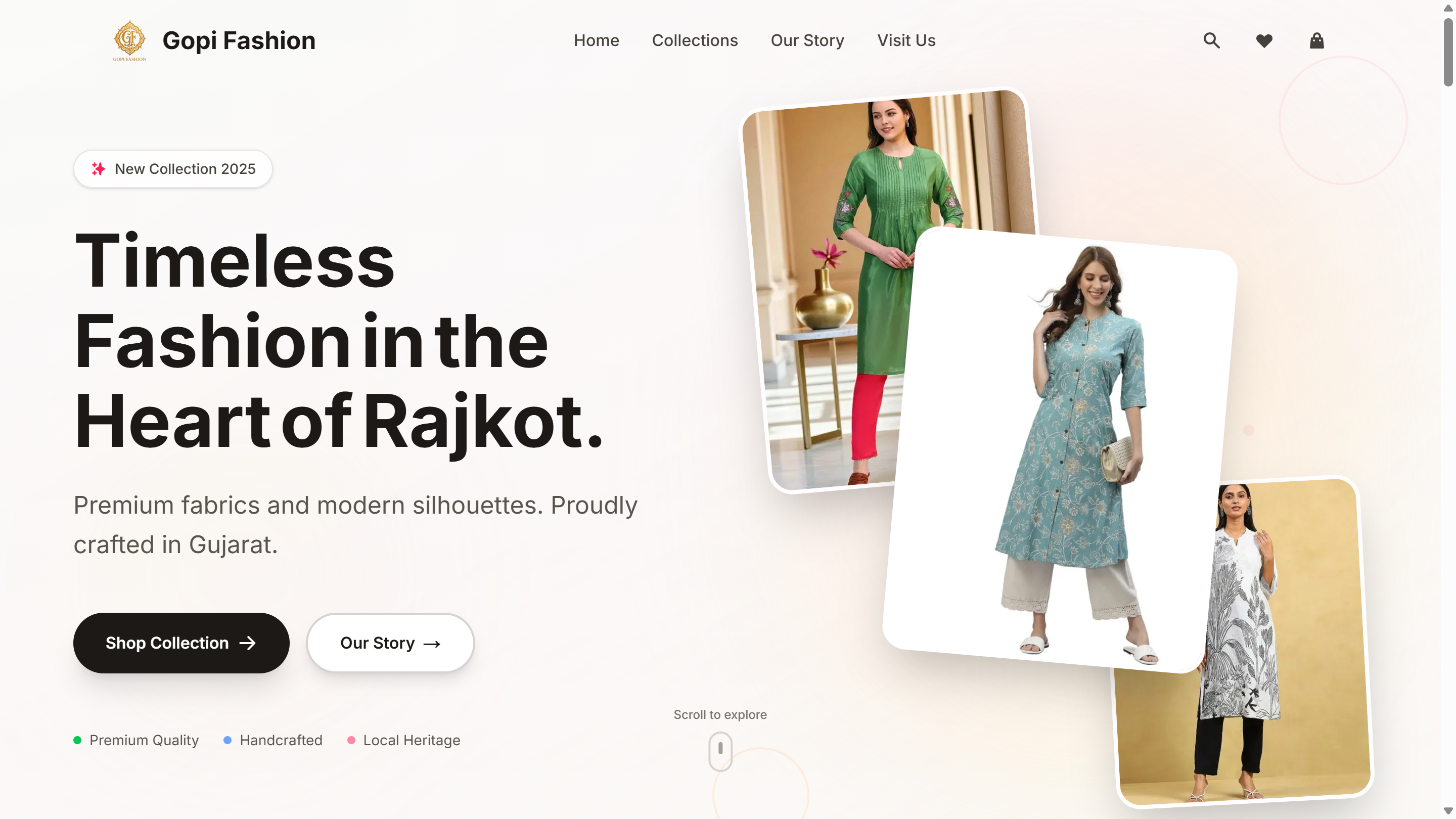 Gopi Fashion digital catalog production interface