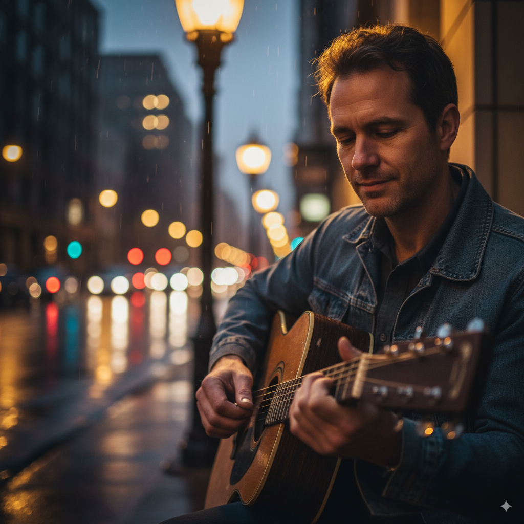 Streetlight Musician