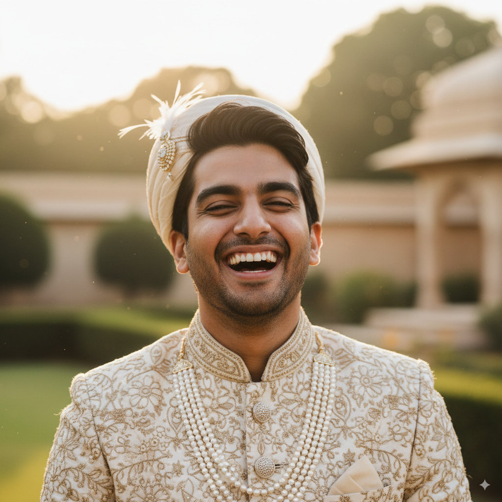 Candid Groom’s Smile