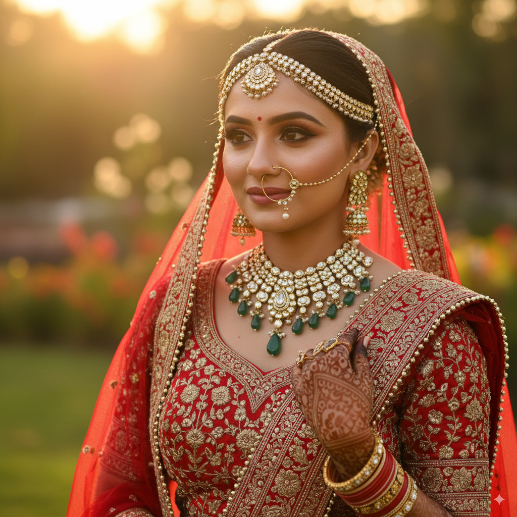 Golden Hour Bridal Glow