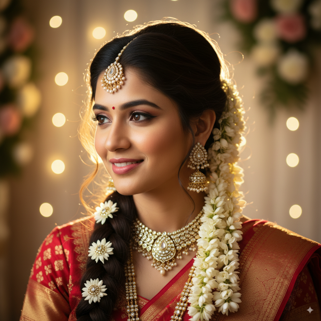 Bride with Jasmine Flowers
