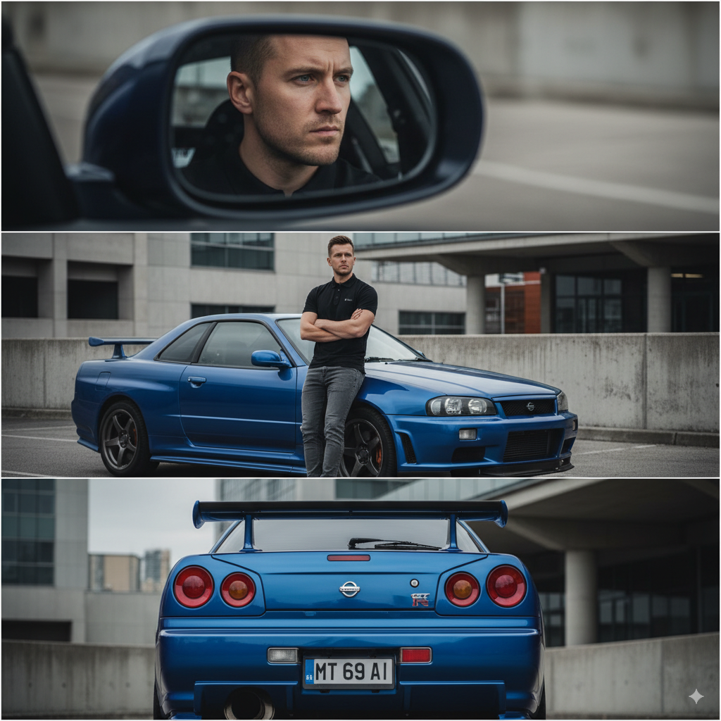 Nissan Skyline R34 Cinematic Collage