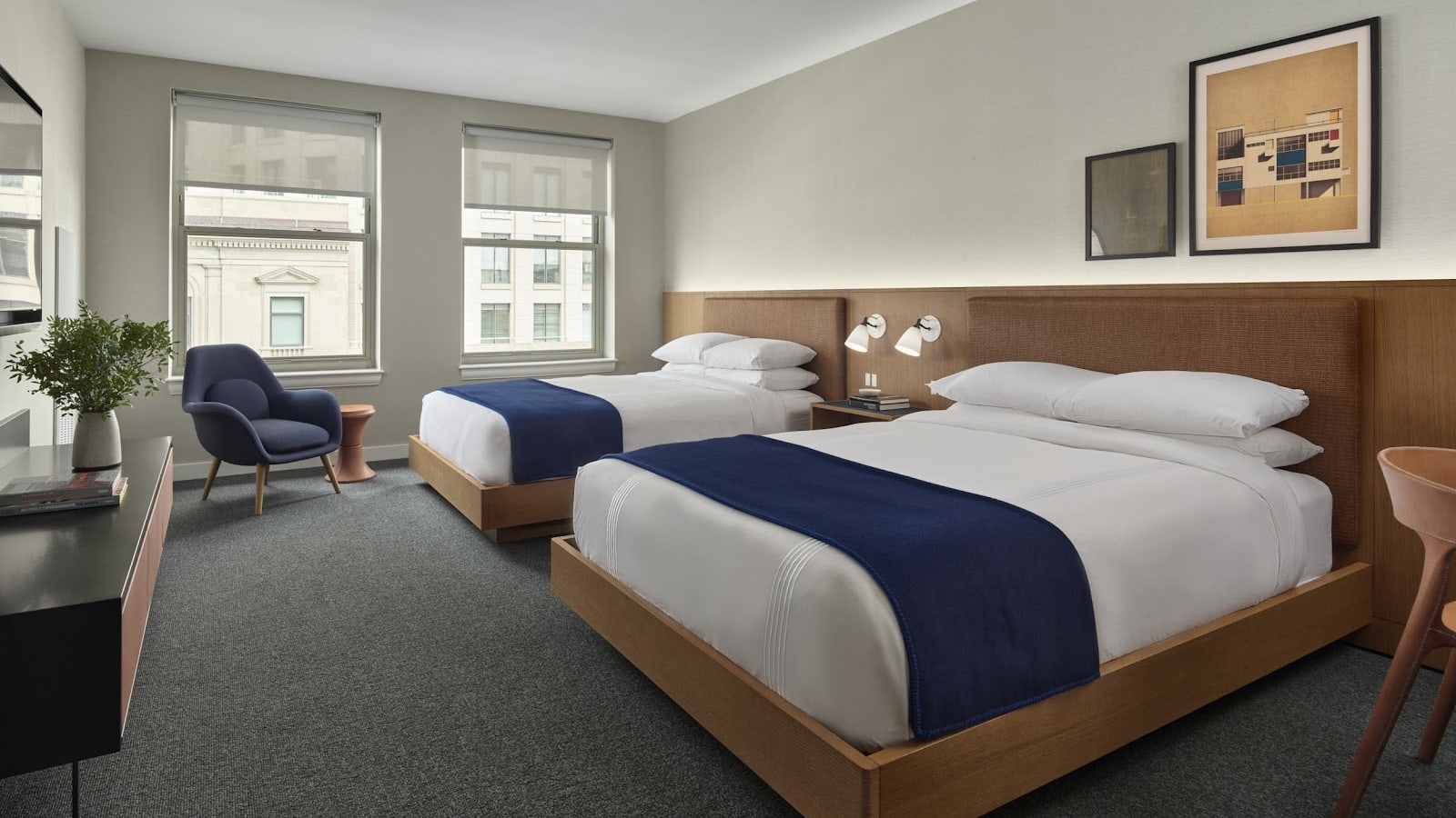 Modern room at AKA Back Bay Boston