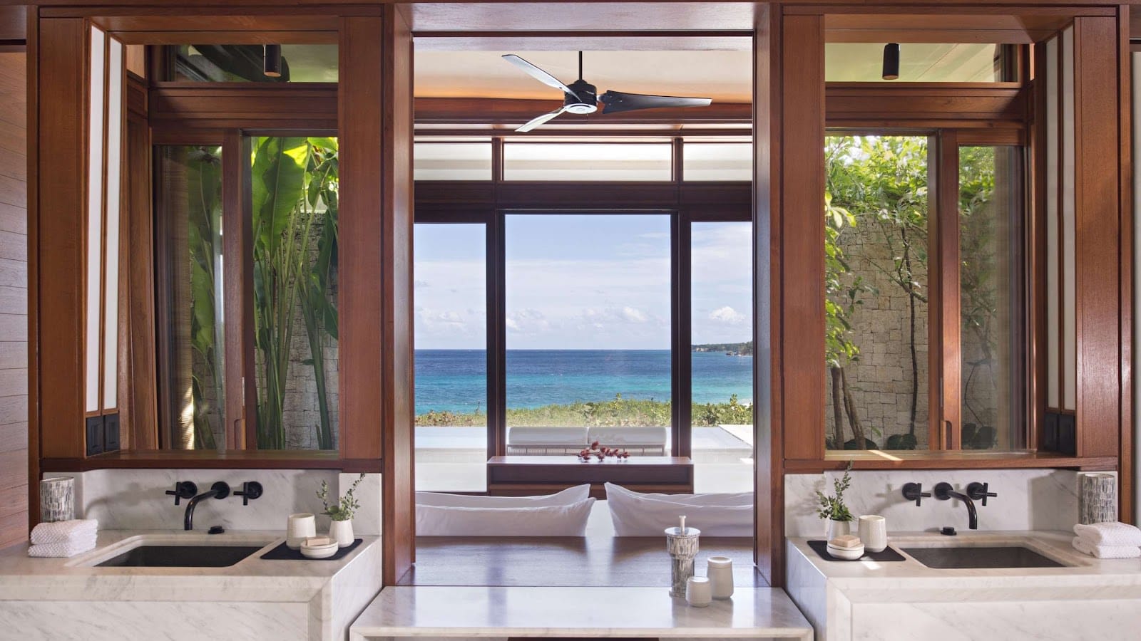 Elegant bathroom at Amanera Río San Juan