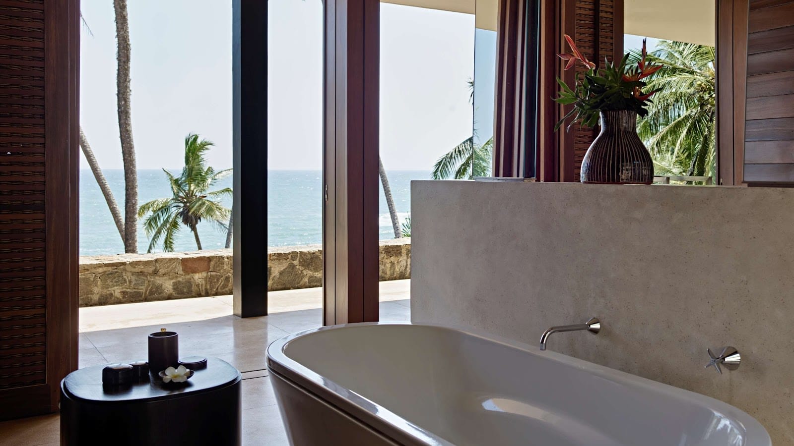 Elegant bathroom space at Amanwella Tangalle