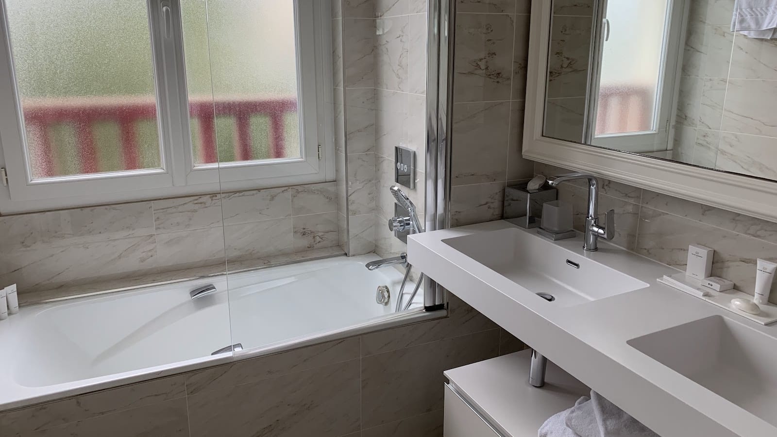 Elegant bathroom space at Barrière L'Hermitage La Baule