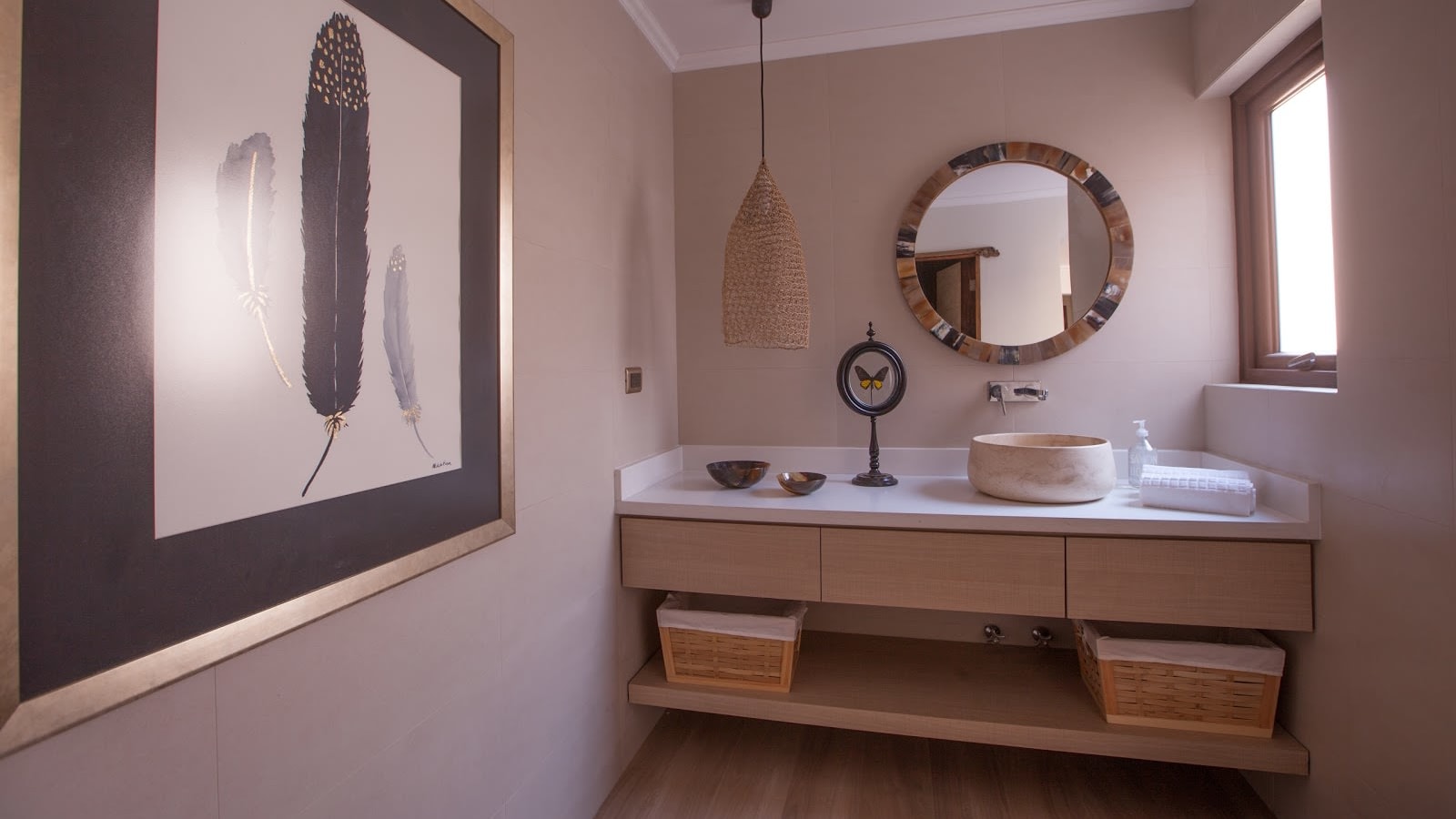 Elegant bathroom space at CasaMolle La Serena