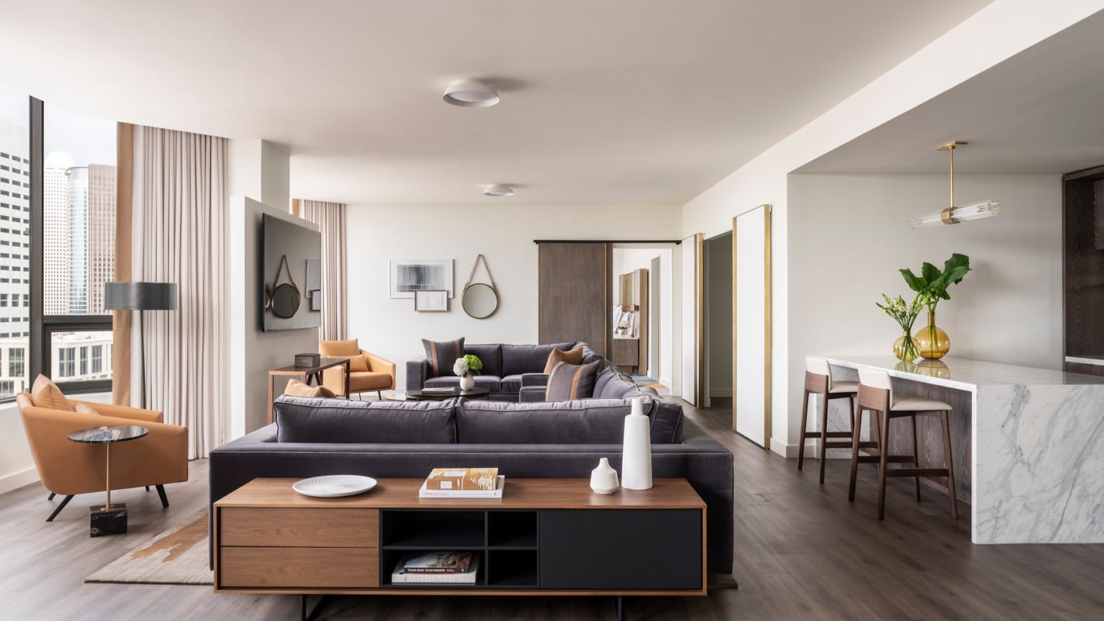 Stylish suite at Four Seasons Hotel Houston
