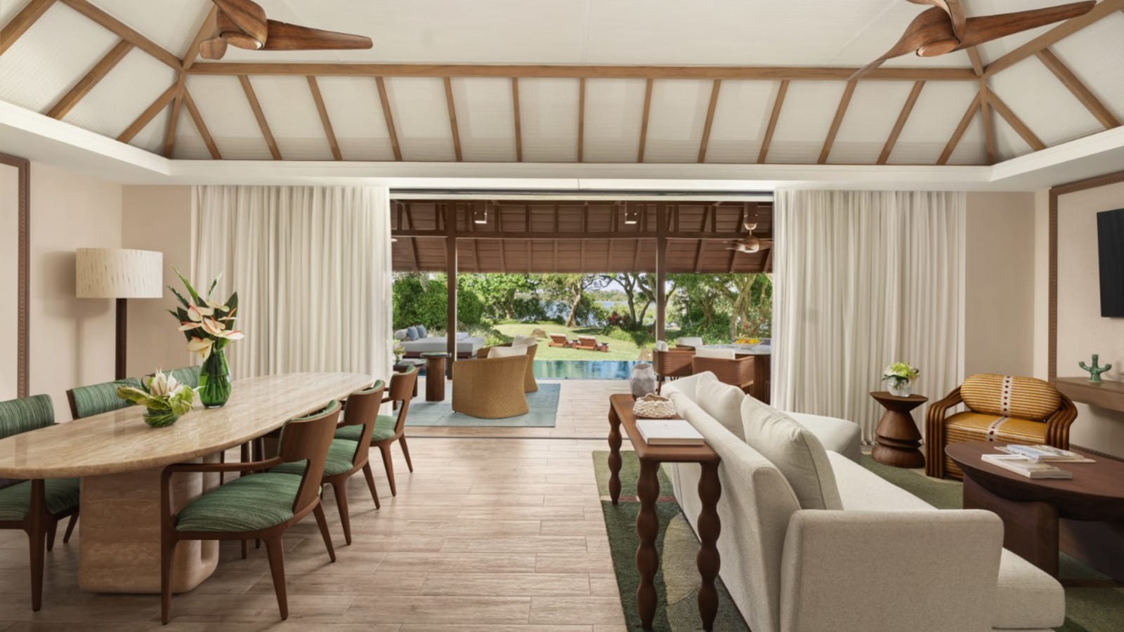 Spacious suite at Four Seasons Resort Mauritius at Anahita