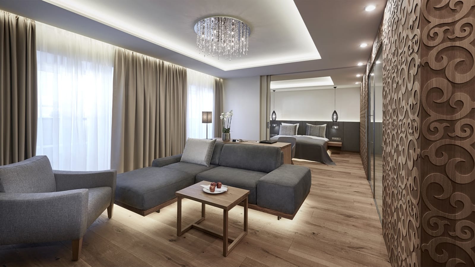 Élégante suite de l'Hotel Weisses Rössl Kitzbühel