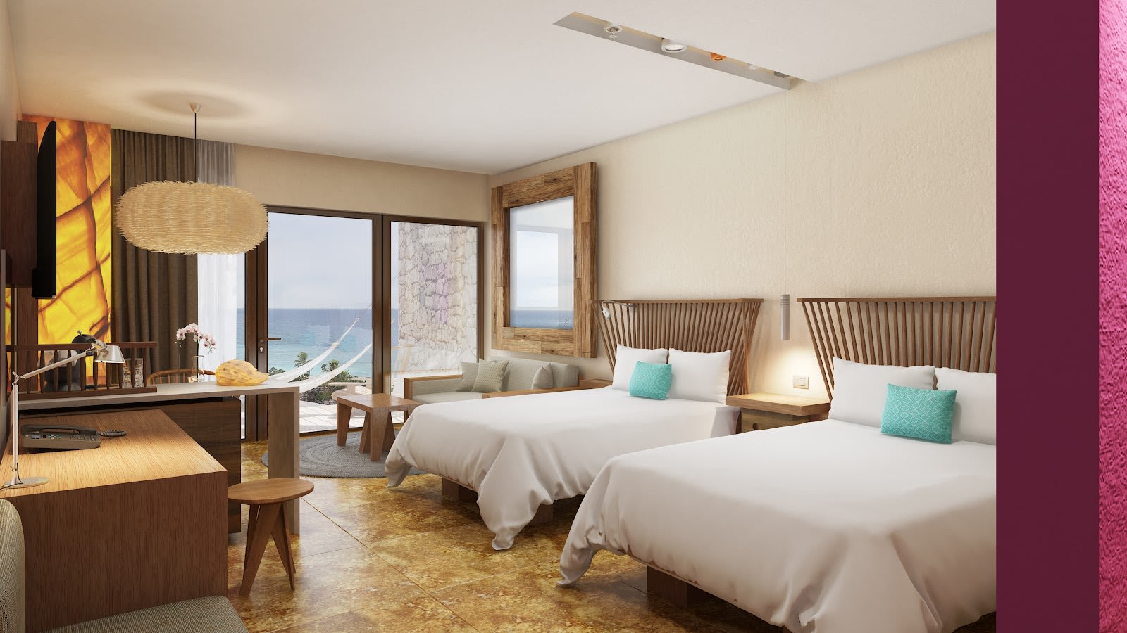 Confortable chambre à l'Hotel Xcaret Mexico Playa del Carmen
